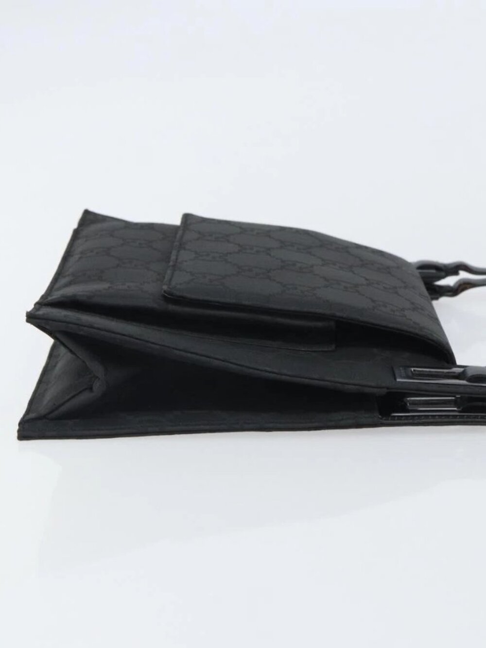 GUCCI GG Canvas Shoulder Bag Nylon Black Silver 001 3068 Auth ep12737 - Picture 6 of 16